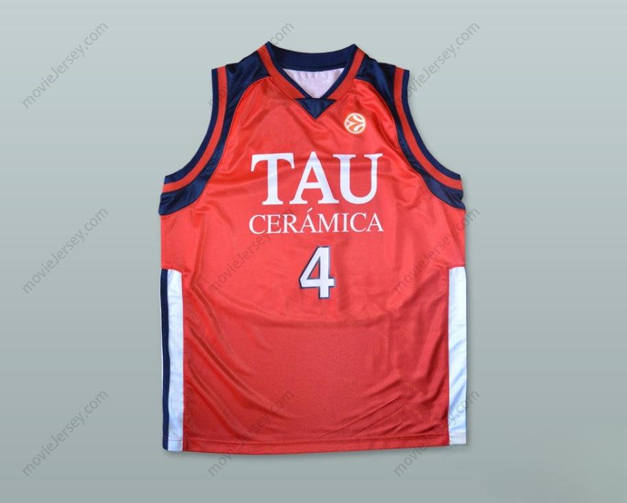 PERSONALIZA cualquier nombre y número LUIS SCOLA 4 CAMISETA DE BALONCESTO TAU CERAMICA Cosido Tallas S-6XL