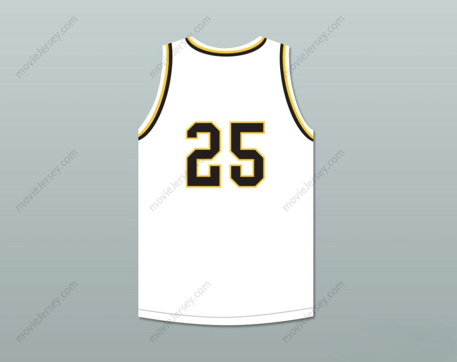 PERSONALIZAR CUALQUIER Nombre Número DWYANE WADE 25 HAROLD L. RICHARDS HIGH SCHOOL BULLDOGS BLANCO CAMISETA BALONCESTO 1 Arriba Cosido S-6XL