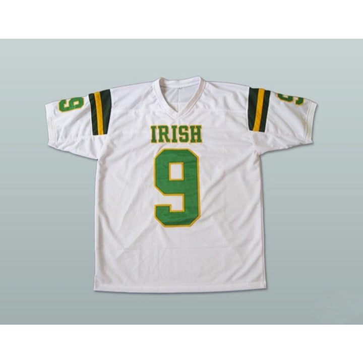 PERSONALIZA Cualquier Nombre Número LEBRON JAMES 9 LUCHANDO IRLANDÉS Camiseta de Fútbol de Escuela Secundaria con Costuras S-6XL
