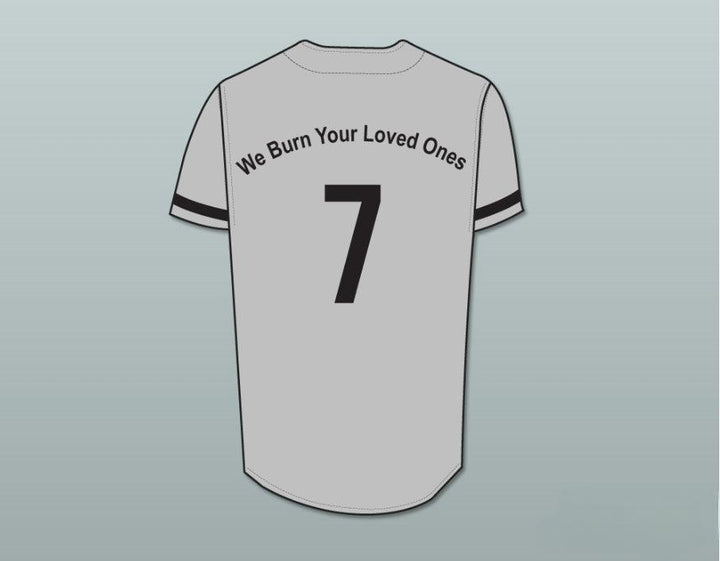 Camiseta de béisbol personalizada con nombre y número de AL BUNDY 7 CREMATORS, cosida, nueva, con puntadas decorativas, tallas S-6XL