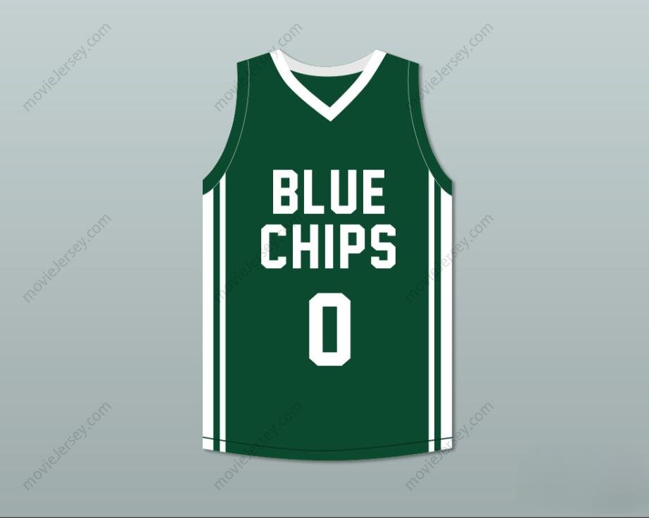 PERSONALIZA CUALQUIER Nombre Número LEBRON JAMES JR 0 AZUL CHIPS VERDE CAMISETA DE BALONCESTO 1 Con costuras S-6XL
