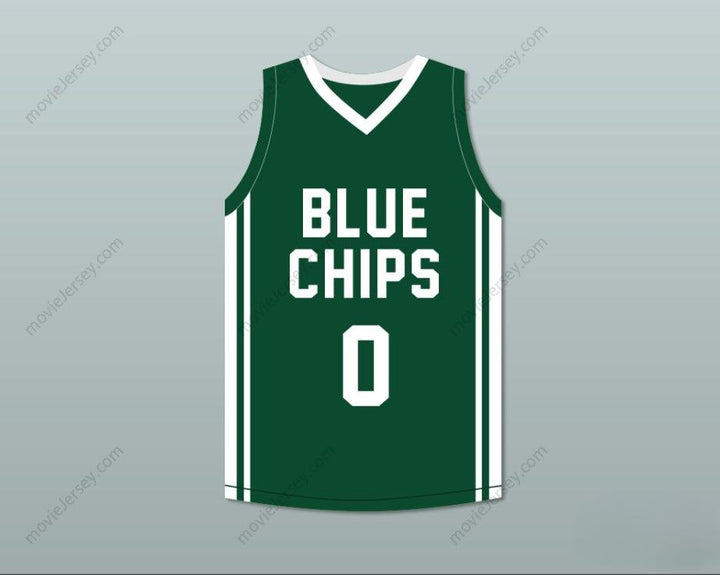 PERSONALIZA CUALQUIER Nombre Número LEBRON JAMES JR 0 AZUL CHIPS VERDE CAMISETA DE BALONCESTO 1 Con costuras S-6XL