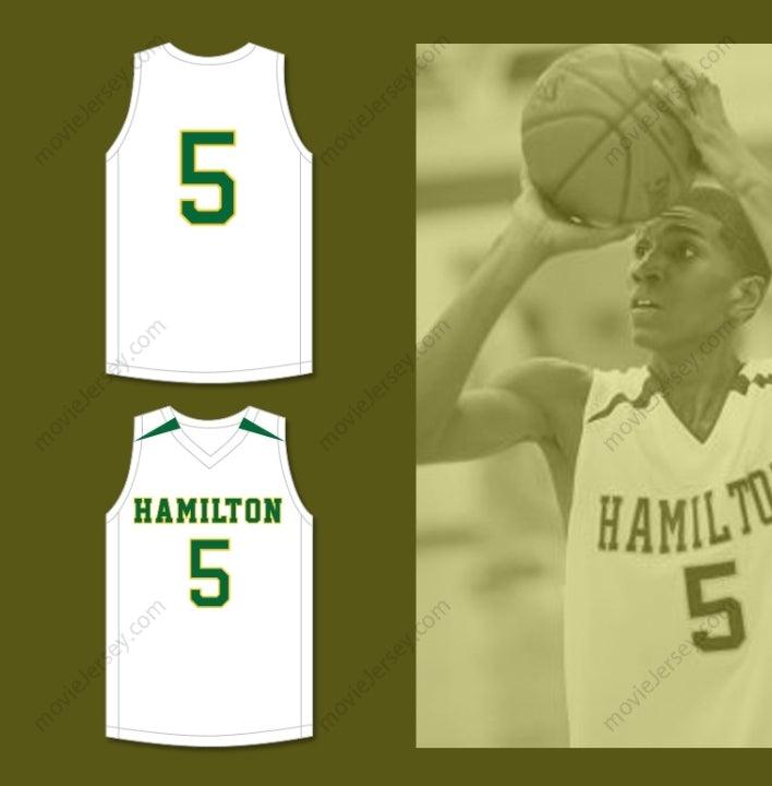 PERSONALIZA Cualquier Nombre Número KEVON LOONEY 5 ALEXANDER HIGH SCHOOL WILDCATS CAMISETA DE BALONCESTO BLANCA 1 Tapa Cosida S-6XL
