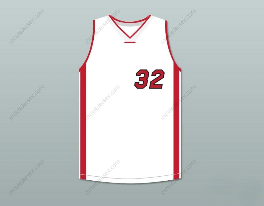 CUSTOM ANY Name Number SHAQUILLE O'NEAL 32 WHITE BASKETBALL JERSEY SCARY MOVIE 4 Top Stitched S-6XL