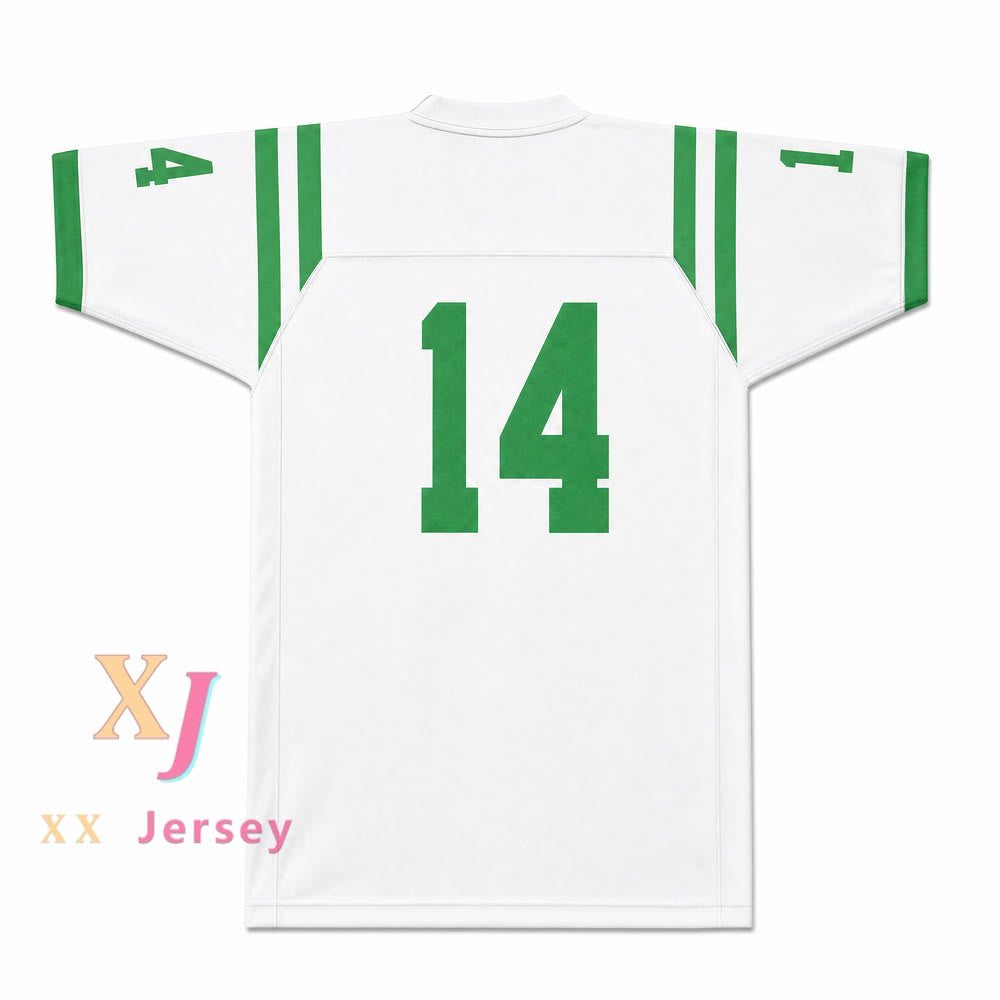 Isidore Newman High School 14 Football Jersey — white back view