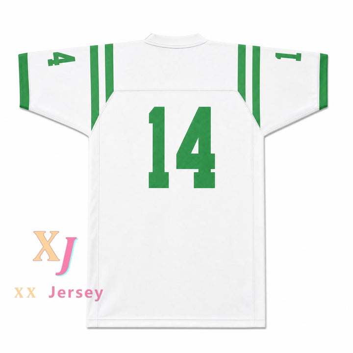 Isidore Newman High School 14 Football Jersey — white back view