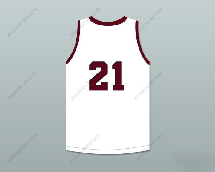 PERSONALIZA Cualquier Nombre Número JUGADOR 21 A&M CONSOLIDATED HIGH SCHOOL TIGERS BLANCO CAMISETA BALONCESTO Cosido Tallas S-6XL