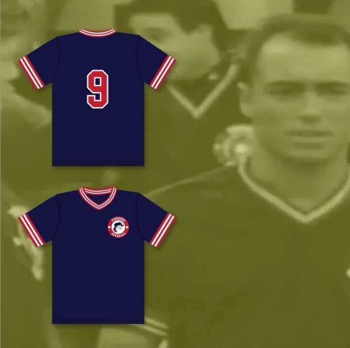 Camiseta de béisbol cosida a medida con cualquier nombre y número de JOE ROGAN FRANK VALENTE 9 PIONEERS AWAY HARDBALL SITCOM Top S-6XL