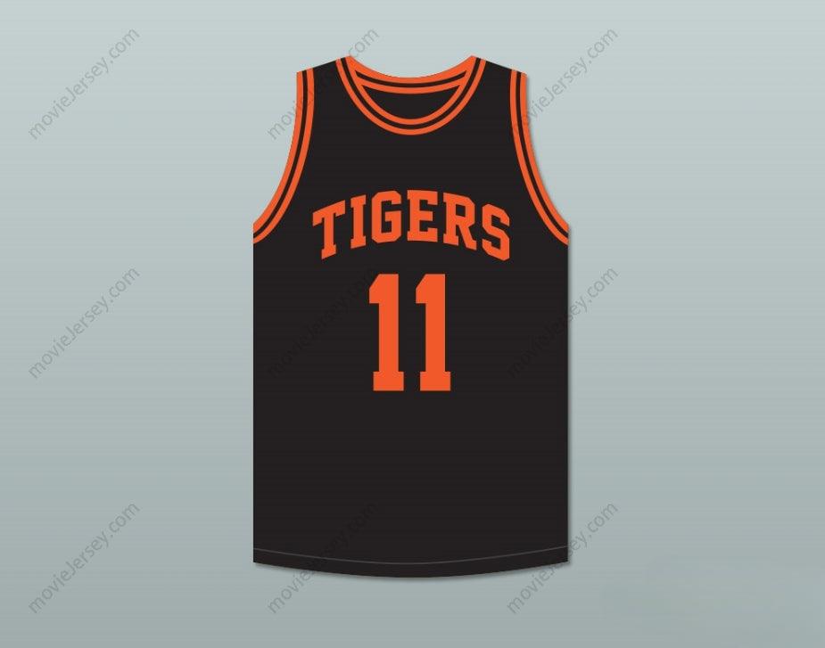 CUSTOM ANY Name Number DETLEF SCHREMPF 11  HIGH SCHOOL TIGERS BLACK BASKETBALL JERSEY 2 Top Stitched S-6XL
