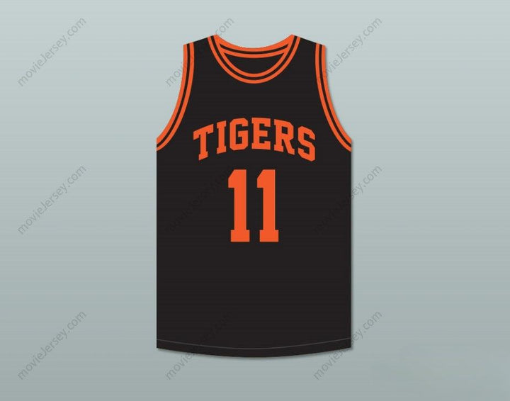 CUSTOM ANY Name Number DETLEF SCHREMPF 11  HIGH SCHOOL TIGERS BLACK BASKETBALL JERSEY 2 Top Stitched S-6XL