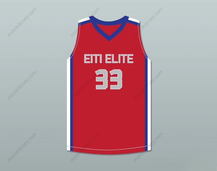 CUSTOM ANY Name Number TACKO FALL 33 EACH 1 TEACH 1 ELITE AAU RED BASKETBALL JERSEY 2 Top Stitched S-6XL