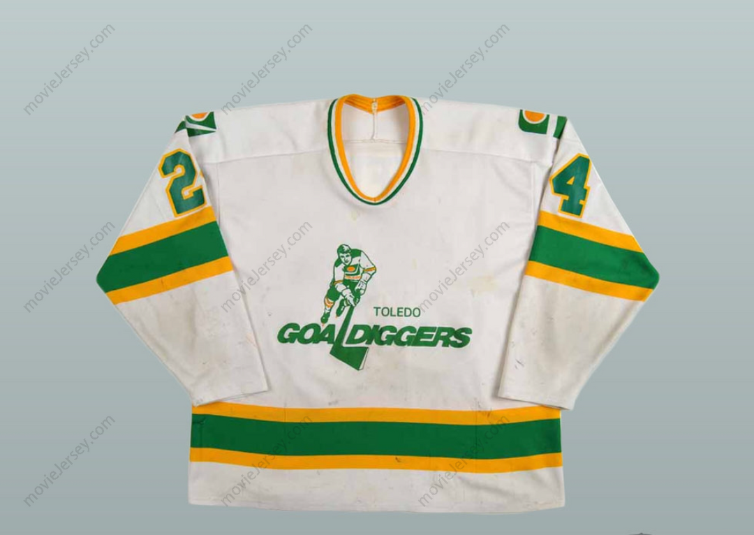 Custom Any Name Number Jay Caufield 24 Toledo Goaldiggers Hockey Jersey Top Stitched S-6XL