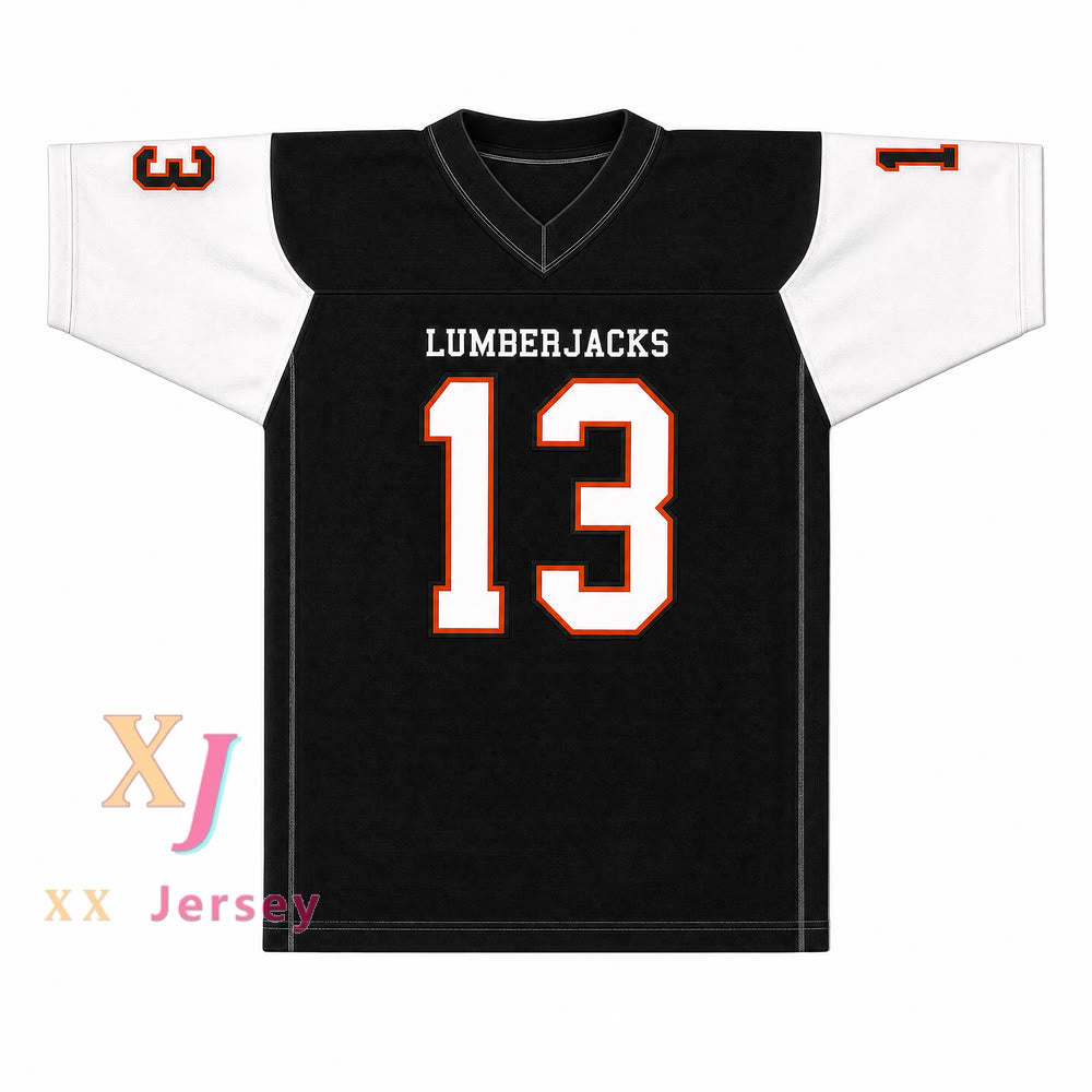 PERSONALIZADA Cualquier Nombre Número TREYLON BURKS 13 WARREN HIGH SCHOOL LUMBERJACKS Camiseta de Fútbol Cosida Tallas S-6XL