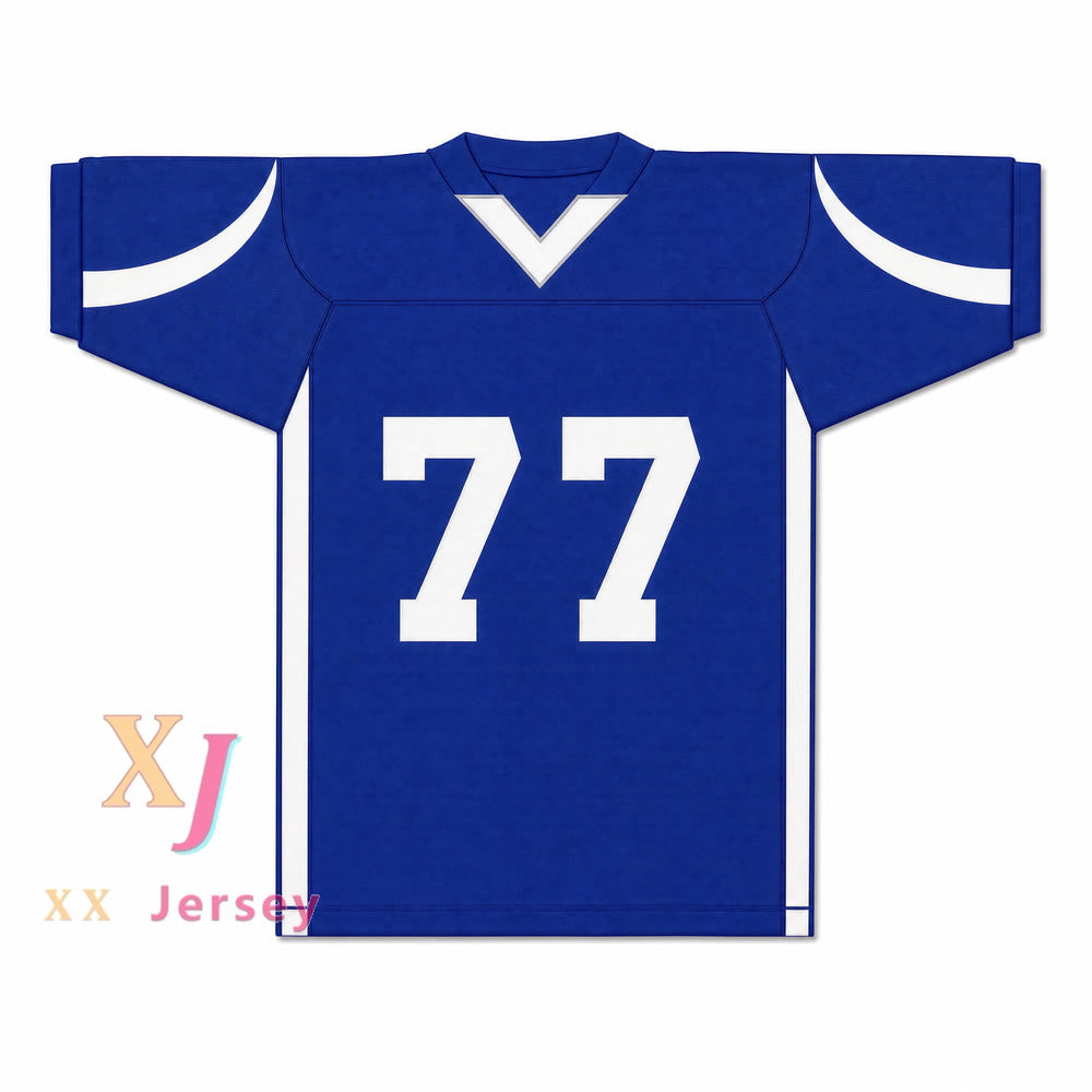 King Princess 77 Prophet Blue Football Jersey — blue front view