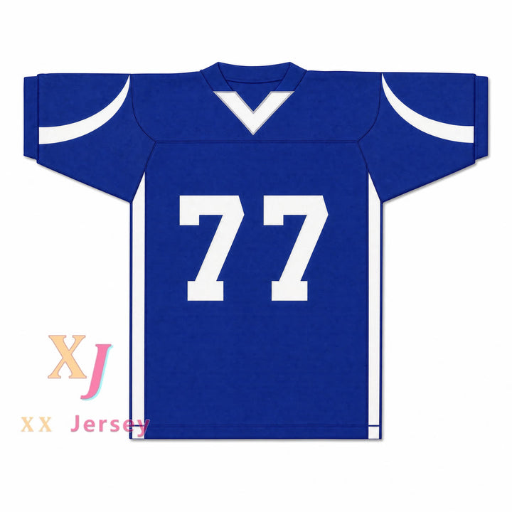 King Princess 77 Prophet Blue Football Jersey — blue front view