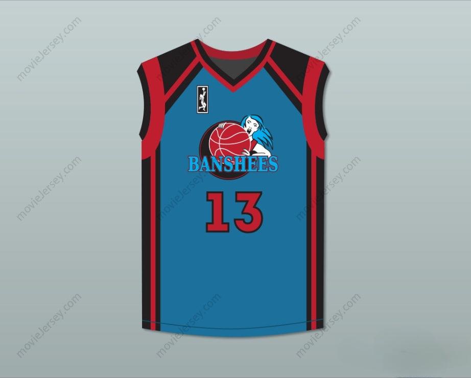 PERSONALIZA CUALQUIER Nombre Número TAMMI REISS VICKI SANCHEZ 13 CHARLOTTE BANSHEES CAMISETA DE BALONCESTO DE VISITANTE CON PARCHE WUBA JUWANNA MANN Cosido en la parte superior S-6XL