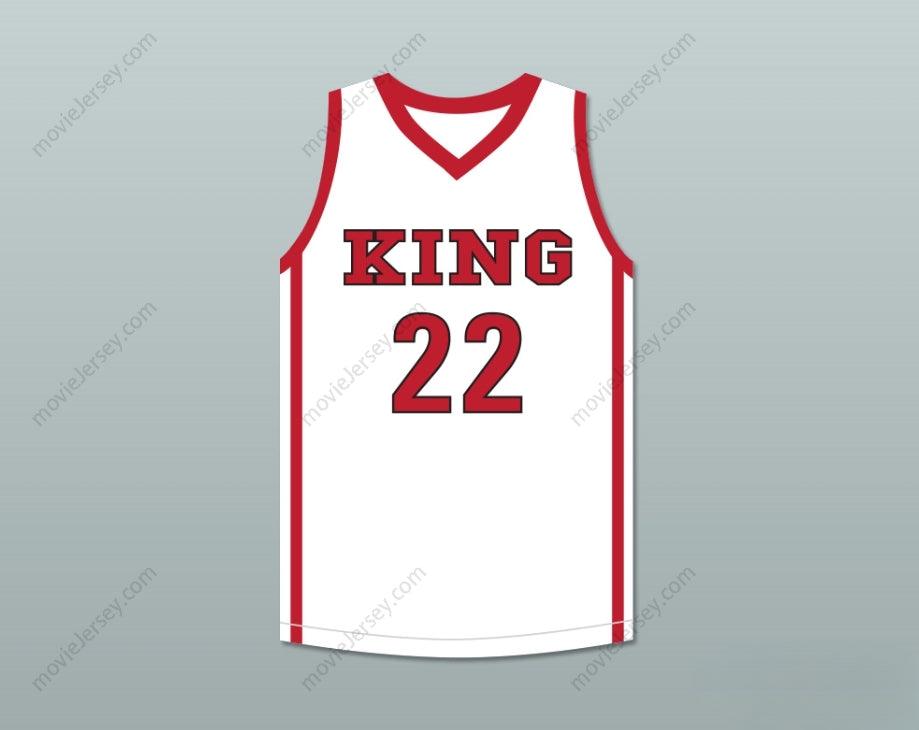 CUSTOM ANY Name Number KAWHI LEONARD 22 MARTIN LUTHER KING HIGH SCHOOL  WHITE BASKETBALL JERSEY 1 Top Stitched S-6XL