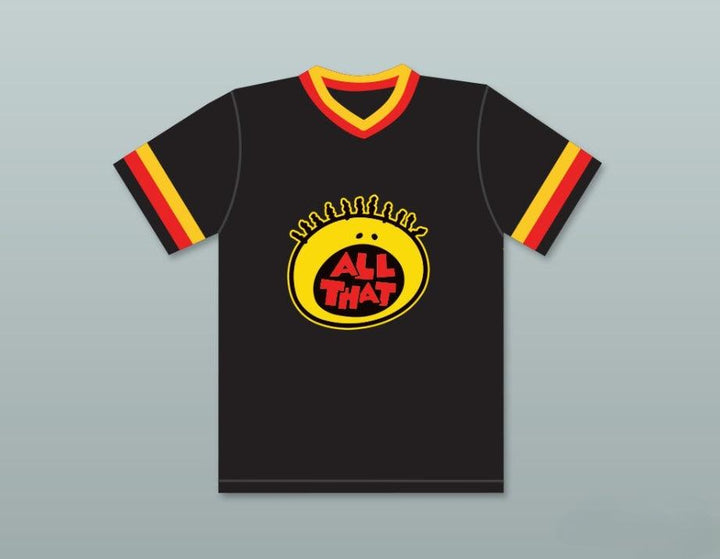 Camiseta de béisbol negra NICK CANNON 1 ALL THAT con nombre y número personalizados, cosida S-6XL