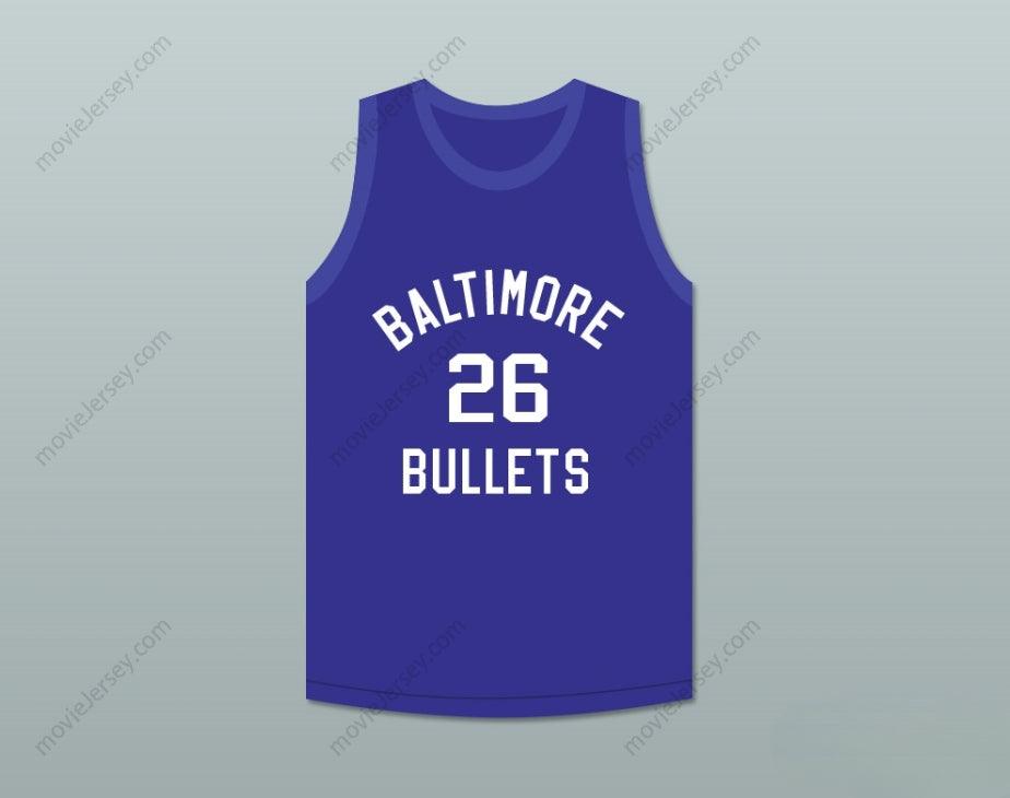 CUSTOM ANY Name Number BUDDY JEANNETTE 26  BULLETS BLUE BASKETBALL JERSEY Top Stitched S-6XL