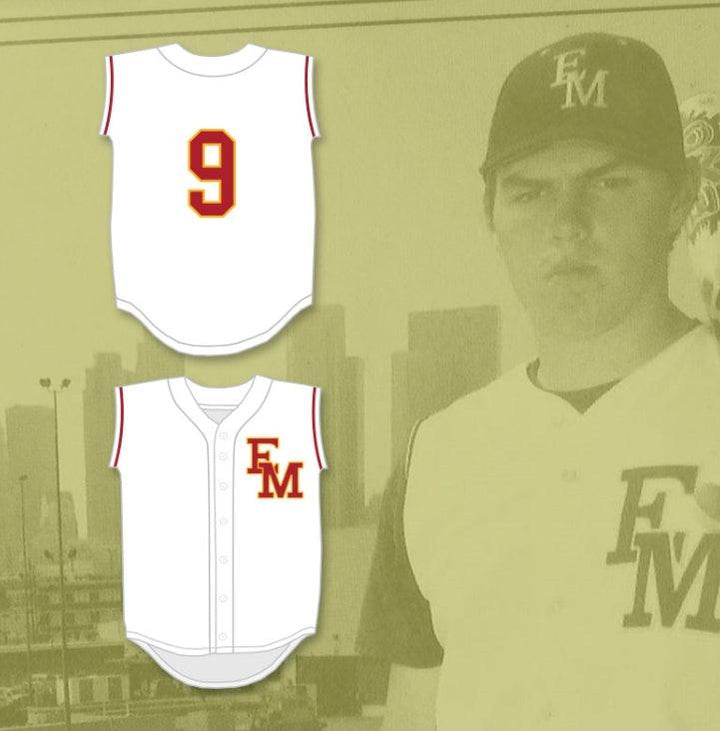 Camiseta de béisbol blanca personalizada con cualquier nombre y número de FREDDIE FREEMAN 9 EL MODENA HIGH SCHOOL VANGUARDS 1 Top Stitched S-6XL