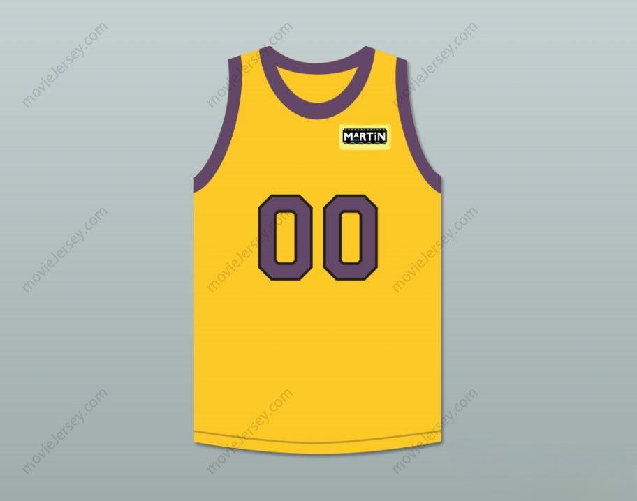 PERSONALIZA CUALQUIER Nombre Número COLE BROWN TU NOMBRE AQUÍ 00 CAMISETA DE BALONCESTO AMARILLA CON PARCHE DE MARTIN Cosido de S a 6XL