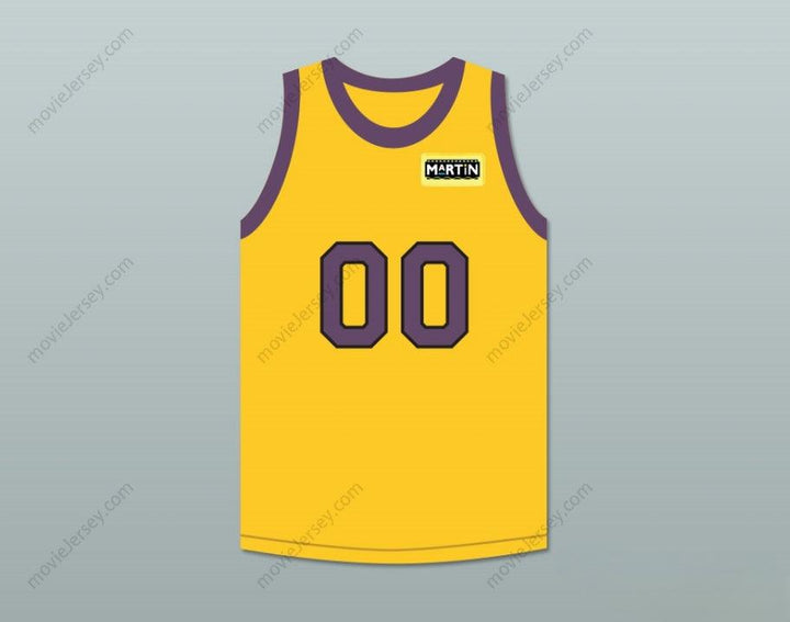 PERSONALIZA CUALQUIER Nombre Número COLE BROWN TU NOMBRE AQUÍ 00 CAMISETA DE BALONCESTO AMARILLA CON PARCHE DE MARTIN Cosido de S a 6XL