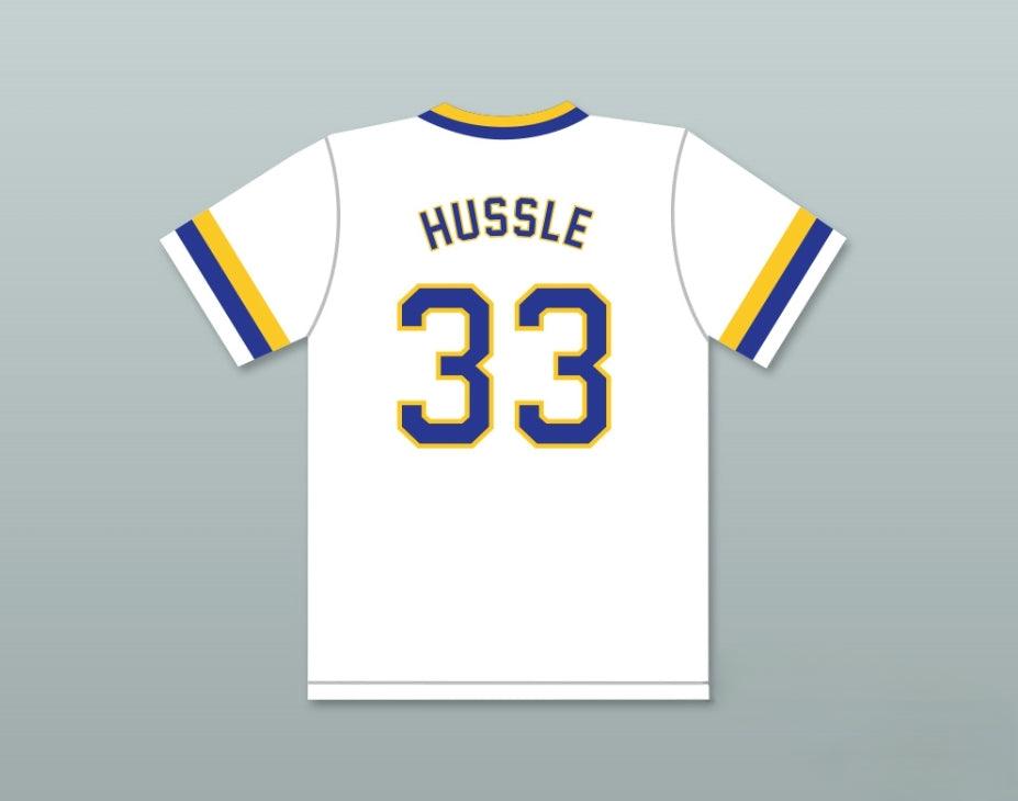 Personalizado Cualquier Nombre Número NIPSEY HUSSLE 33 CRENSHAW HIGH SCHOOL CAMISETA DE BÉISBOL BLANCA Superior Cosido S-6XL