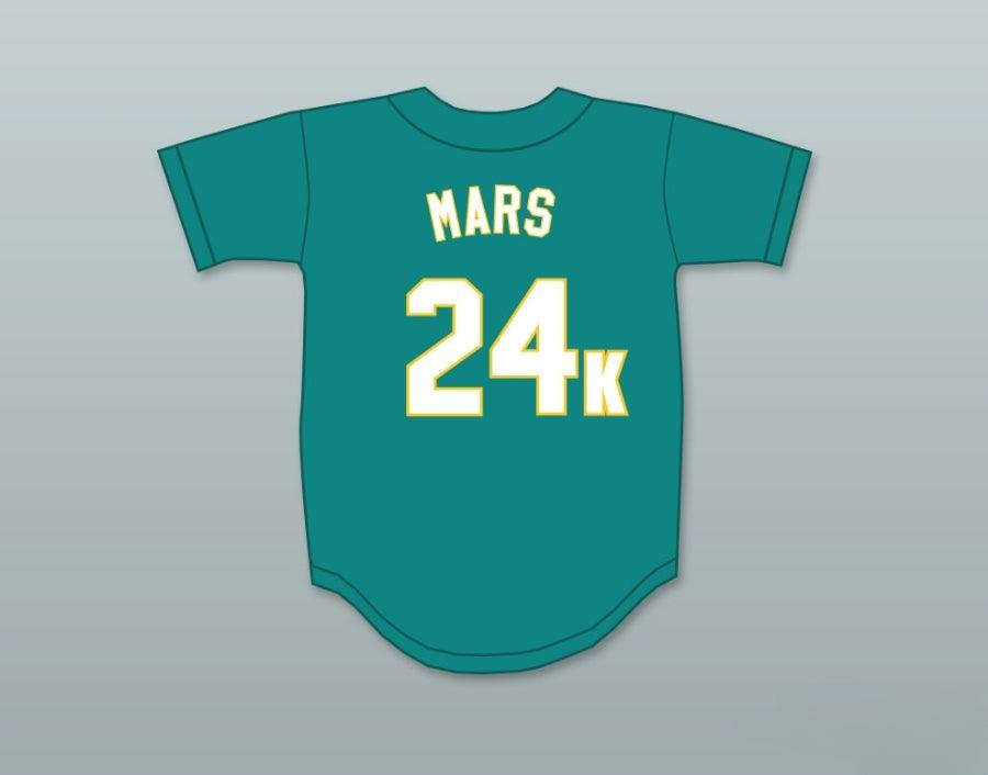 Camiseta de béisbol BRUNO MARS 24K HOOLIGANS TEAL con CUALQUIER NOMBRE Y NÚMERO, BET AWARDS, con costuras dobles, Tallas S-6XL