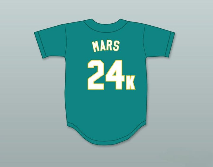 Camiseta de béisbol BRUNO MARS 24K HOOLIGANS TEAL con CUALQUIER NOMBRE Y NÚMERO, BET AWARDS, con costuras dobles, Tallas S-6XL