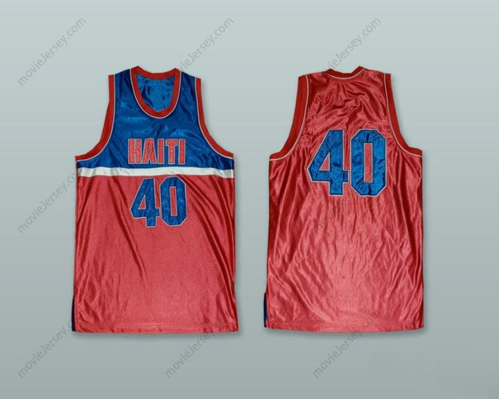 CUSTOM ANY Name Number HAITI 40 RED BASKETBALL JERSEY Top Stitched S-6XL