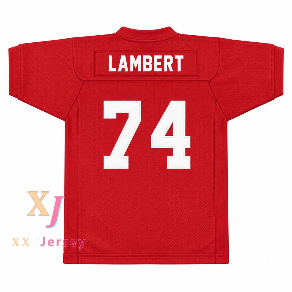 Custom T.J. Lambert 74 Miami Football Jersey
