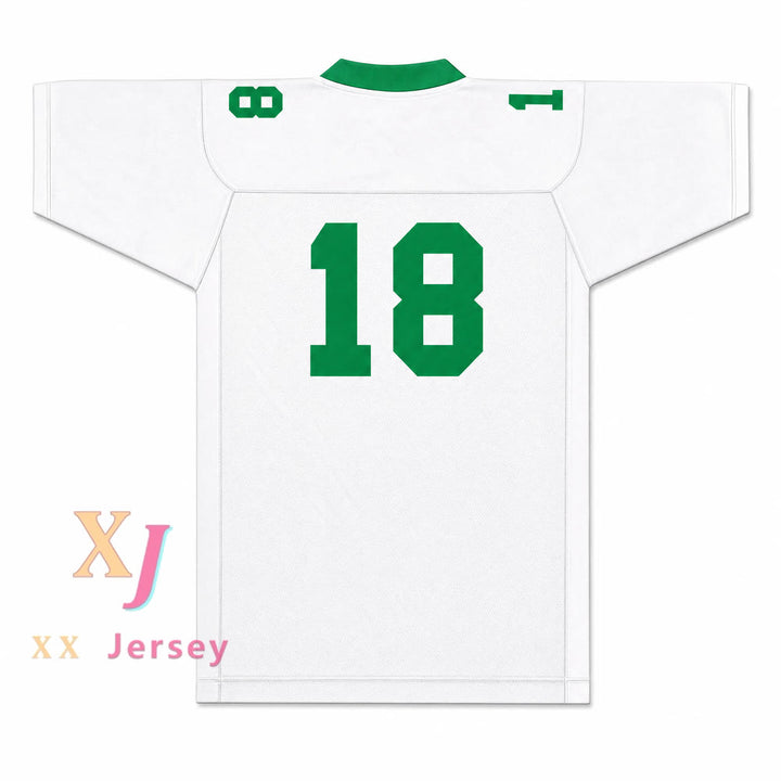 Isidore Newman High School 18 Football Jersey — white back view