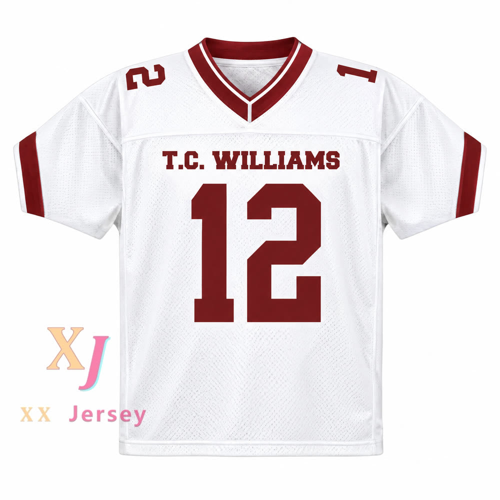 Custom Ronnie Sunshine Bass 12 T. C. Williams Titans Football Jersey