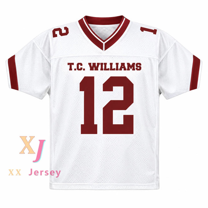 Custom Ronnie Sunshine Bass 12 T. C. Williams Titans Football Jersey
