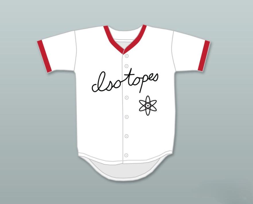 Camiseta de béisbol con botones de HOMER SIMPSON ISOTOPES 20 con nombre y número personalizados, costuras de S-6XL