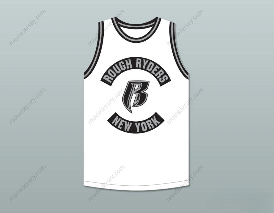 PERSONALIZA CUALQUIER Nombre Número DMX 84 ROUGH RYDERS JERSEY BALONCESTO BLANCO 3 Costuras Superiores S-6XL