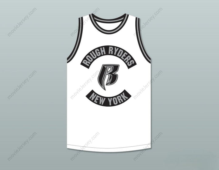 PERSONALIZA CUALQUIER Nombre Número DMX 84 ROUGH RYDERS JERSEY BALONCESTO BLANCO 3 Costuras Superiores S-6XL