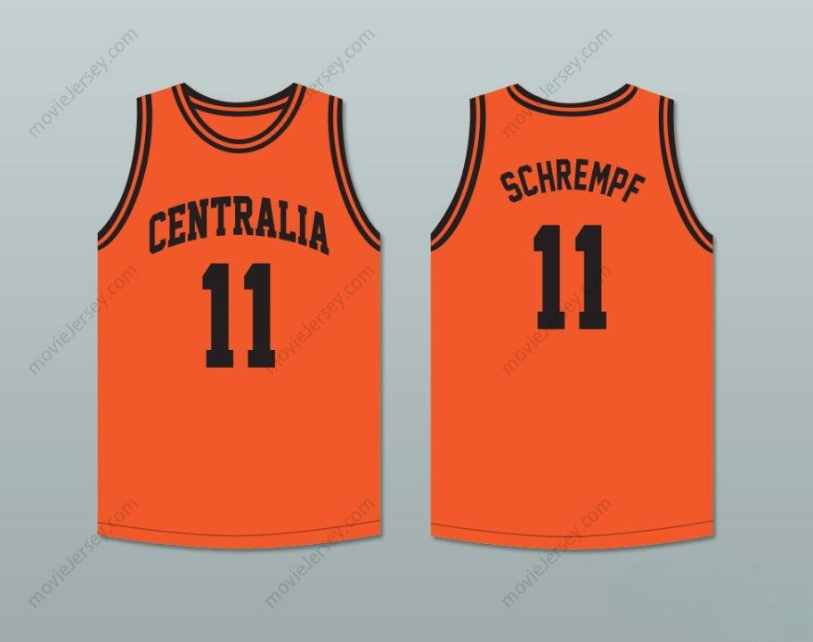 CUSTOM ANY Name Number DETLEF SCHREMPF 11  HIGH SCHOOL TIGERS ORANGE BASKETBALL JERSEY 1 Top Stitched S-6XL