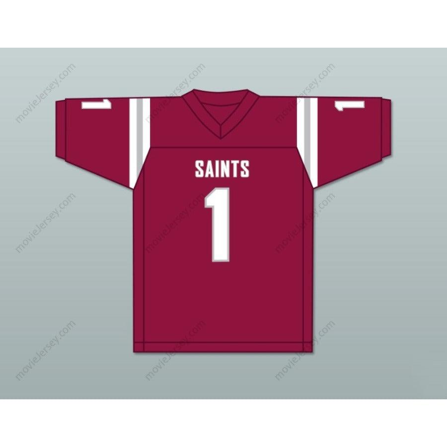 Personaliza cualquier nombre MAROON JOHN METCHIE III Camiseta de fútbol SAINTS de ST. JAMES SCHOOL con costuras S-6XL