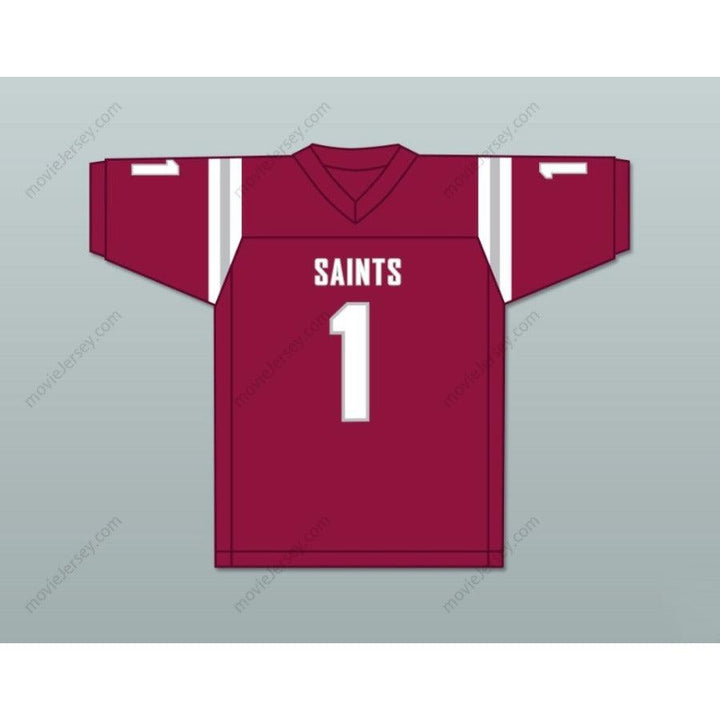 Personaliza cualquier nombre MAROON JOHN METCHIE III Camiseta de fútbol SAINTS de ST. JAMES SCHOOL con costuras S-6XL