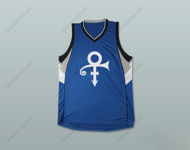 CAMISETA DE BALONCESTO AZUL PRÍNCIPE CON CUALQUIER NOMBRE Y NÚMERO, Cosida S-6XL