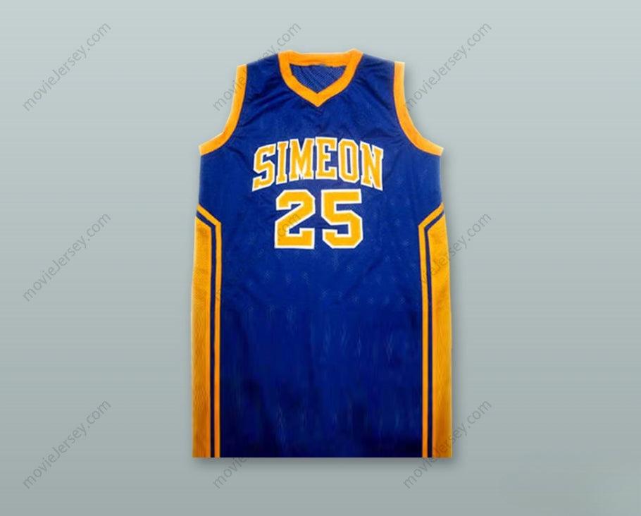 PERSONALIZA CUALQUIER Nombre Número BEN WILSON 25 CAMISETA BALONCESTO SIMEON HIGH SCHOOL NUEVA COSIDA A MANO Top Stitched S-6XL