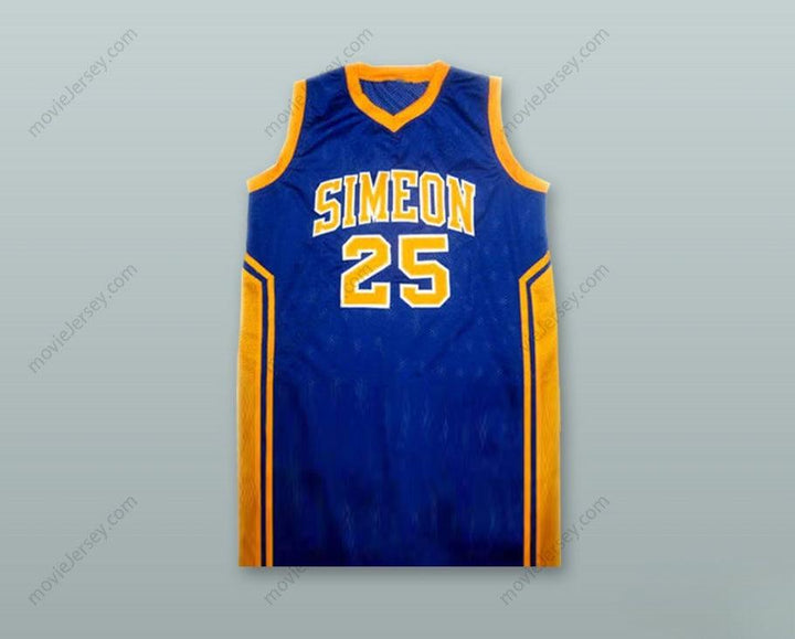 PERSONALIZA CUALQUIER Nombre Número BEN WILSON 25 CAMISETA BALONCESTO SIMEON HIGH SCHOOL NUEVA COSIDA A MANO Top Stitched S-6XL