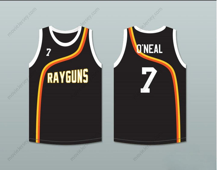 PERSONALIZADA Cualquier Nombre Número JERMAINE O’NEAL 7 ROSWELL RAYGUNS JERSEY DE BALONCESTO NEGRO Con Costuras Superiores Tallas S-6XL
