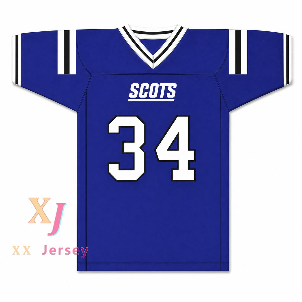 PERSONALIZA Cualquier Nombre Número ZAMIR WHITE 34 ESCOCIA HIGH SCHOOL FIGHTING SCOTS Camiseta de Fútbol Cosida S-6XL