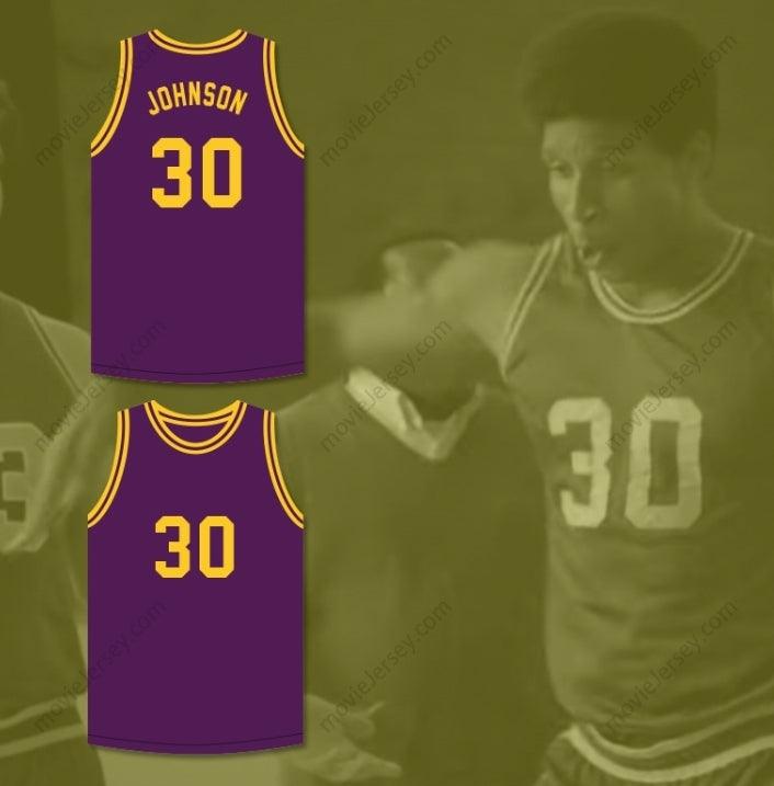 PERSONALIZADO Cualquier Nombre Número EARVIN MAGIC JOHNSON 30 CAMISETA DE BALONCESTO PÚRPURA EL SKIT DE LA LEYENDA DEL JOVEN LARRY BIRD Costura Superior S-6XL