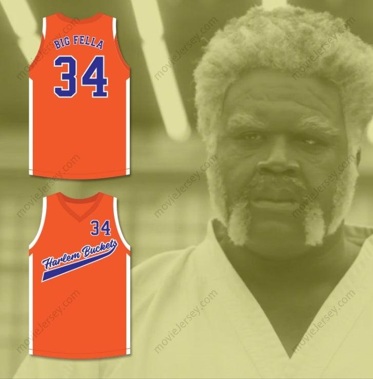 PERSONALIZA CUALQUIER Nombre Número BIG FELLA 34 HARLEM BUCKETS CAMISETA DE BALONCESTO ALTERNATIVA UNCLE DREW Confeccionada S-6XL