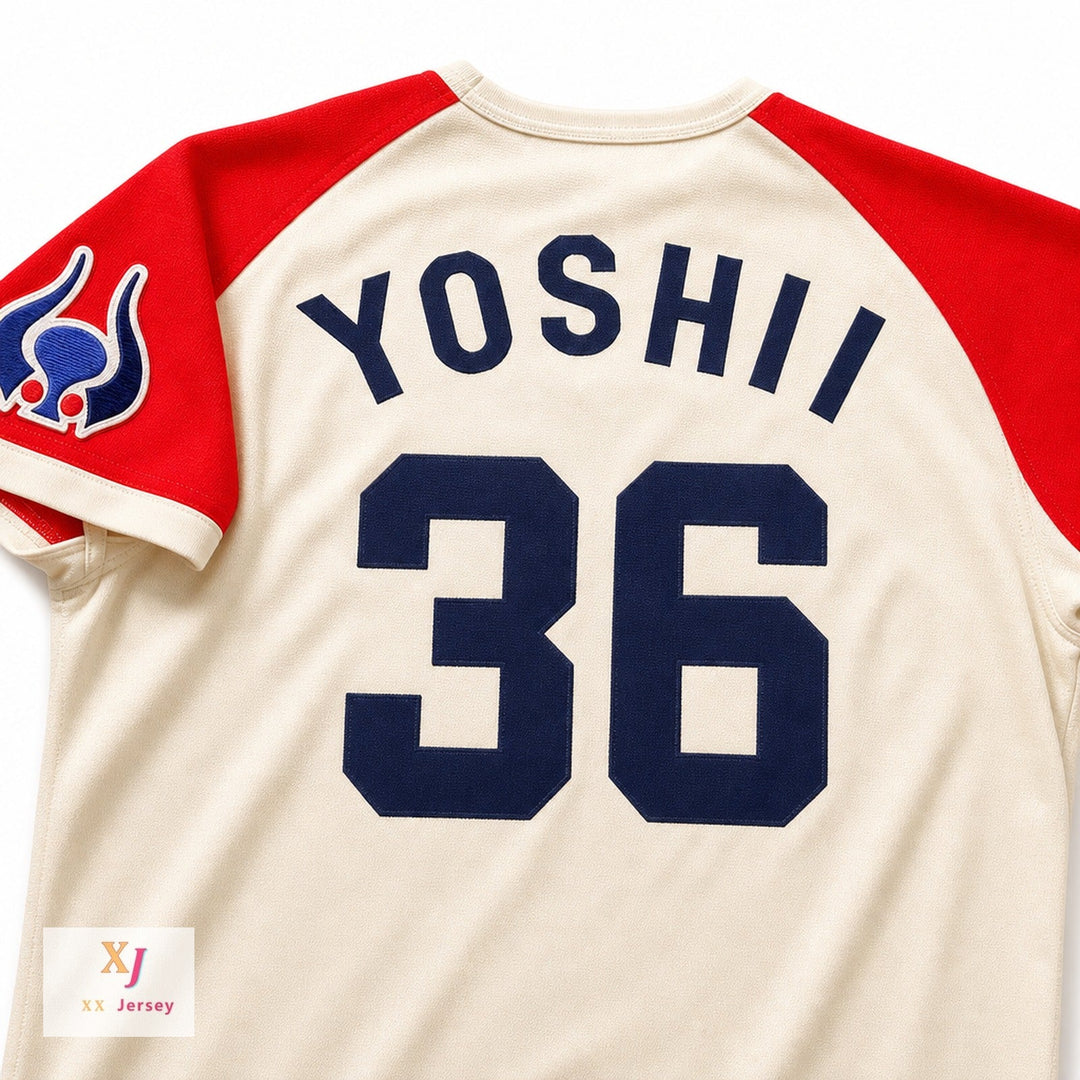 Custom Any Name Number BUFFALOES YOSHII 36 JAPAN BASEBALL JERSEY ANY NAME OR NUMBER NEW Top Stitched S-6XL