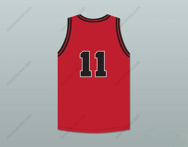 CUSTOM ANY Name Number SHAREEF O'NEAL 11 CROSSROADS SCHOOL ROADRUNNERS RED BASKETBALL JERSEY 1 Top Stitched S-6XL