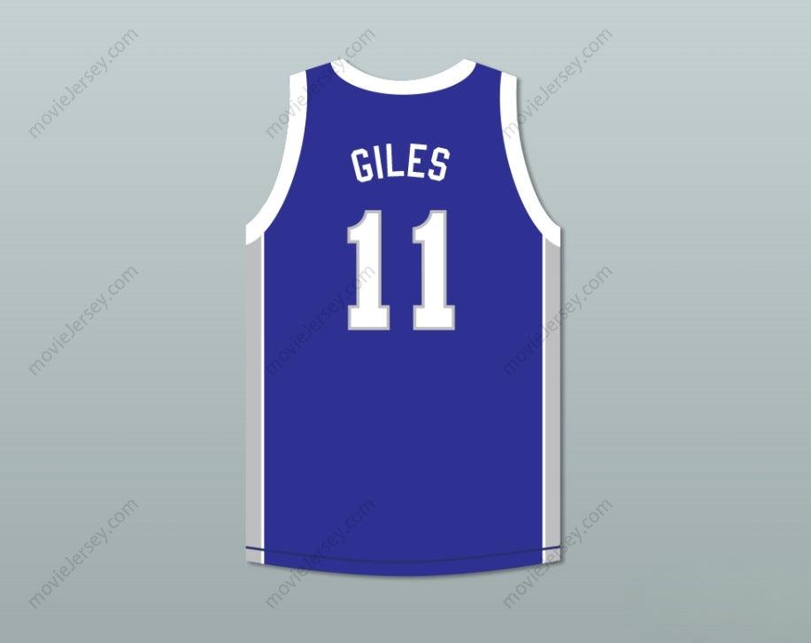 PERSONALIZA Cualquier Nombre Número RAPPER CAMERON GILES 11 CENTRO RAMS AZUL BALONCESTO JERSEY con costuras superiores S-6XL
